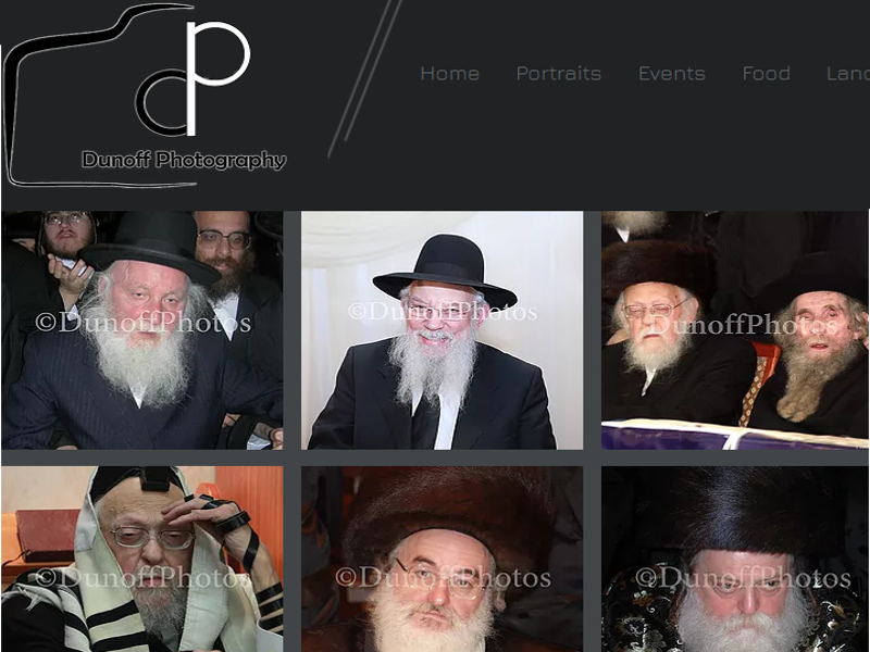 dunoff photography gedolim potraits products events