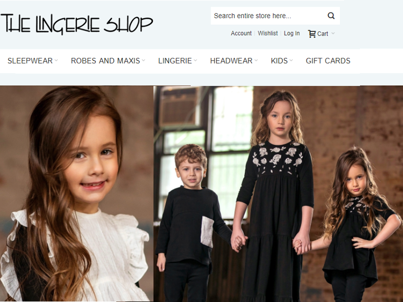 the lingerie shop women and children clothing